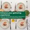 Palm Leaf Disposable Plates - Bamboo Plates Disposable 7 & 10 Inch Round (50pc) - 100% Compostable & Biodegradable Plates with Cutlery (25 Forks, 25 Knives) - Heavy-Duty, Party Dinnerware Set